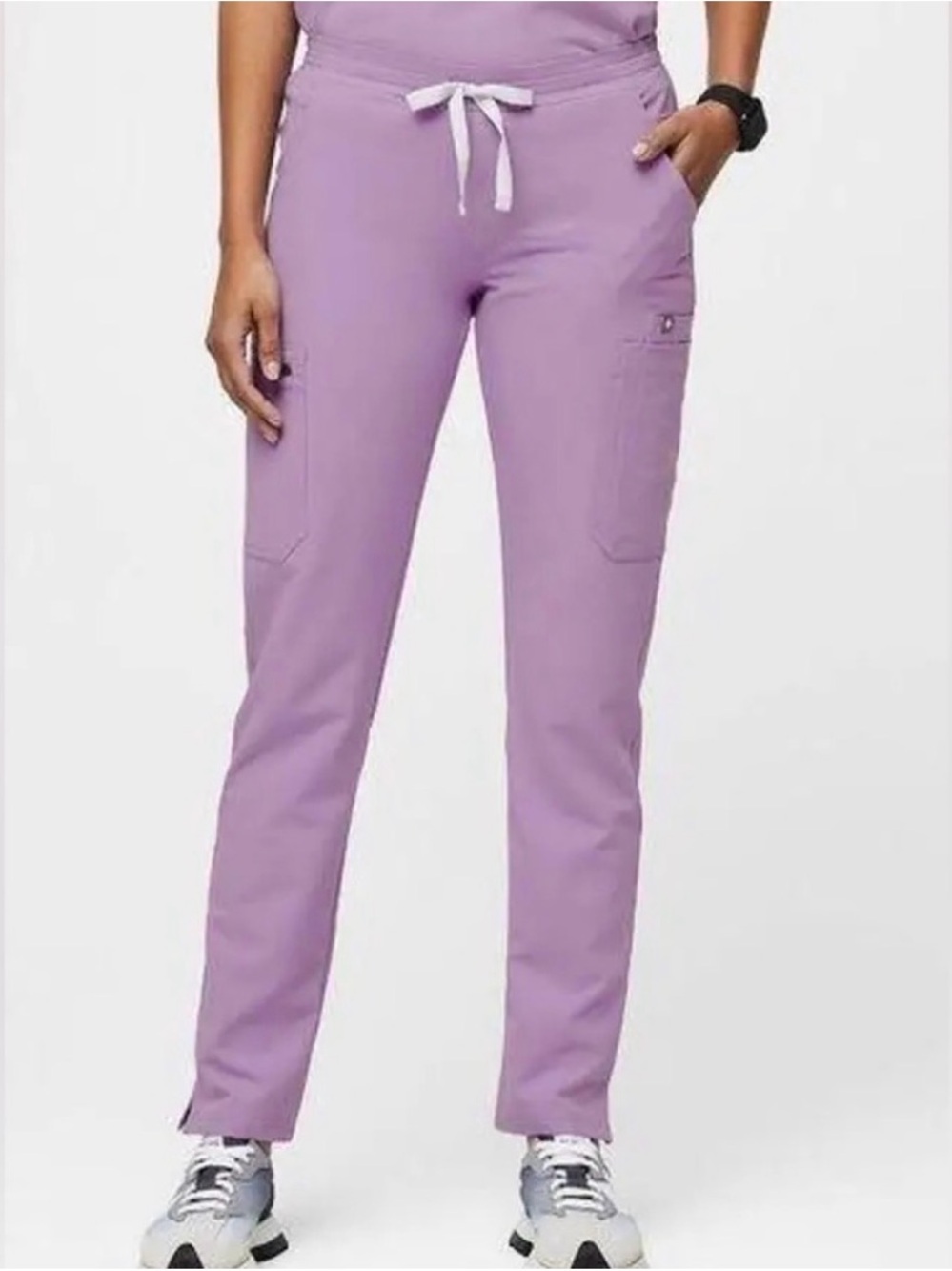 FIGS Yola High Waisted Pants in Lavender Dew (XXS Petite)